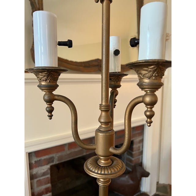 1920s Rembrandt Signed Floor Lamp With Marble Base For Sale - Image 4 of 11