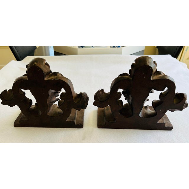 Traditional Vintage Large Book Bookends - a Pair For Sale - Image 3 of 7