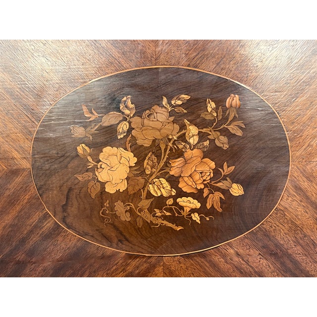 19th Century Empire Drop-Front Oak Secretary Desk or Abattant, Chest France For Sale - Image 9 of 12