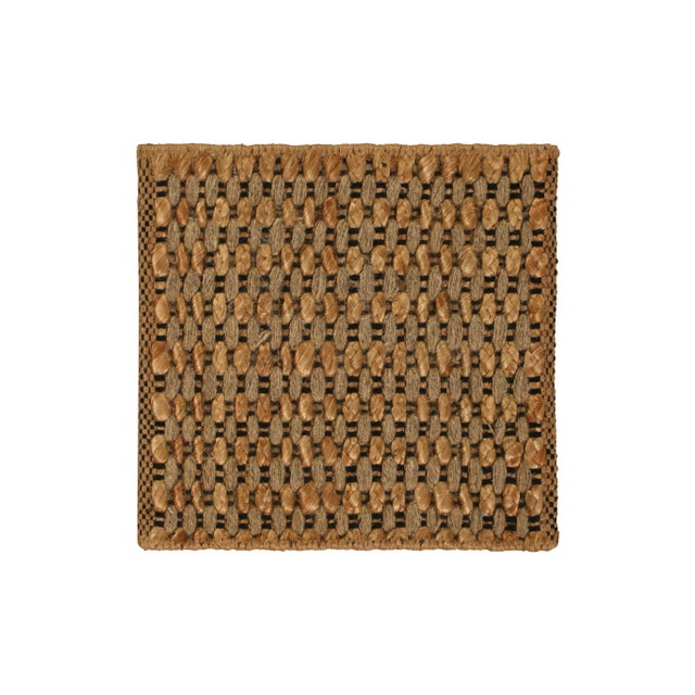Contemporary Rug & Kilim Patterned Natural Fiber Flatweave, 12' x 12' For Sale - Image 3 of 3