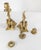 19th Century Victorian Pair of Brass Dragon or Griffin Form Candlesticks, Probably French For Sale - Image 9 of 10