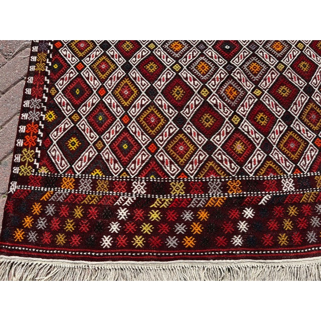 1960s 1960s Vintage Turkish Kilim Rug - 61" X 105.5" For Sale - Image 5 of 11