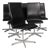 Oxford Chairs in Leather by Arne Jacobsen, Set of 6 For Sale