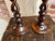 Antique English Oak Open Barley Twist Candlesticks Jacobean Pair C1860 12.5” For Sale In Dallas - Image 6 of 18