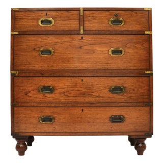 Military Campaign Chest of Drawers, 1840s For Sale