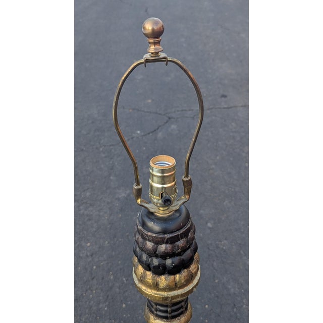 Illuminate your space with the striking glamour of these Vintage Unique Ornate Art Deco Style Table Lamps. This...