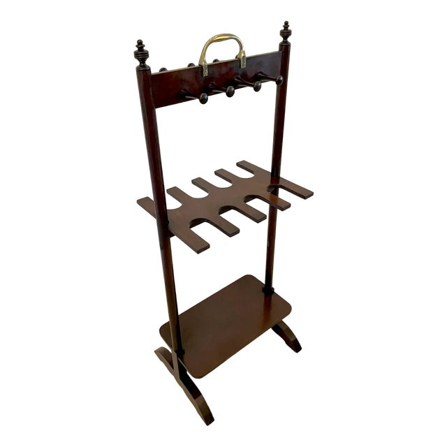Antique George III Mahogany Boot Rack, 1820 For Sale