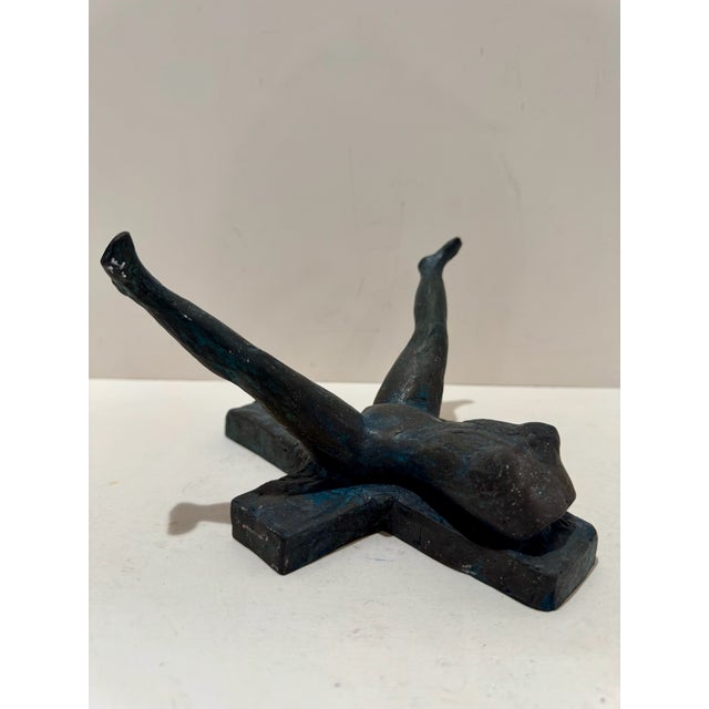 1960s 1960s Larry Mohr Bronze Erotic Nude Sculpture Signed From Artist Estate For Sale - Image 5 of 9
