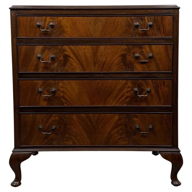 20th Antique Century Mahogany Chest of Drawers For Sale - Image 9 of 9