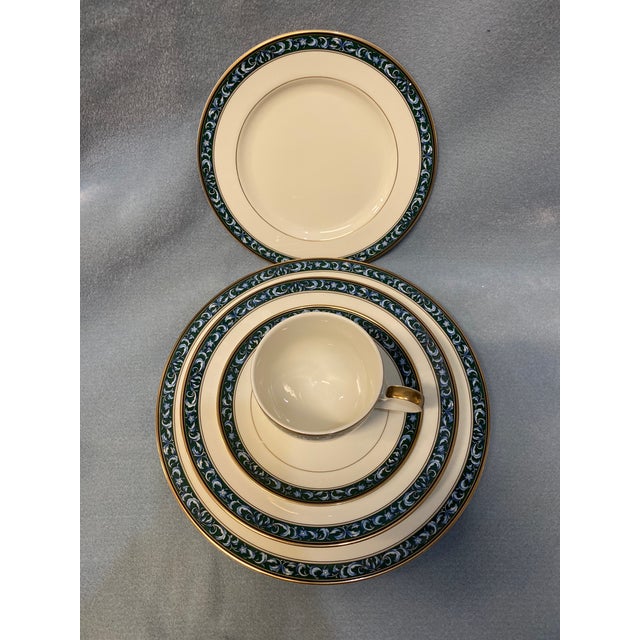 1990s Aubusson by Mikasa 5-Piece Place Setting For Sale - Image 15 of 18