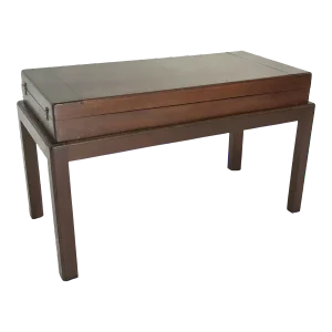 Late 19th Century English Mahogany Bagatelle Game Case Table on Stand