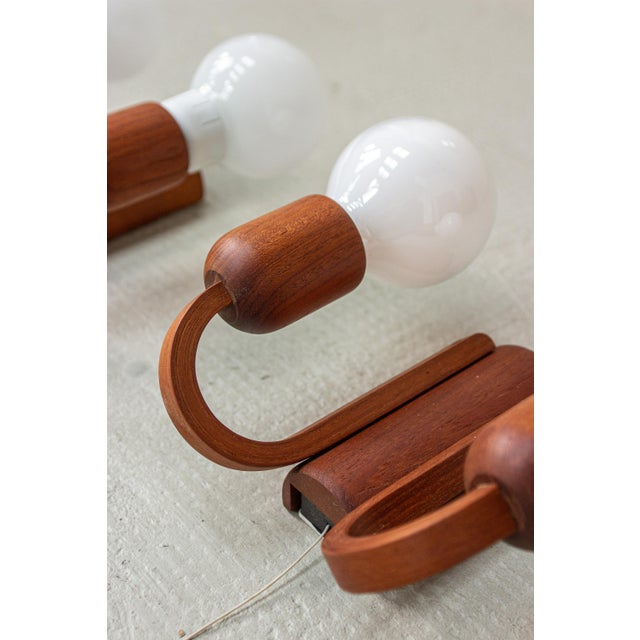 Mid-Century Danish Teak Wall Light from Domus, 1960s For Sale - Image 11 of 16