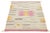 Contemporary Minimalist Wool Kilim Rug With Abstract Ikatesque Accents in Rose For Sale - Image 12 of 12