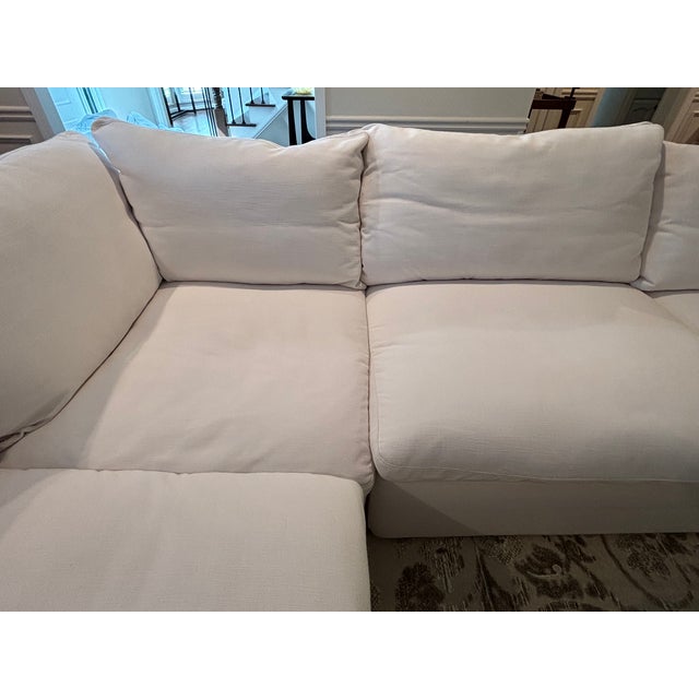 Restoration Hardware Cloud Couch Modular 4-Piece – Deep Seat Track Arm For Sale In Atlanta - Image 6 of 7