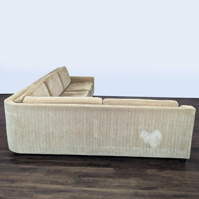 Modern Attributed to Barbara Barry Beige Sectional Sofa For Sale - Image 3 of 8