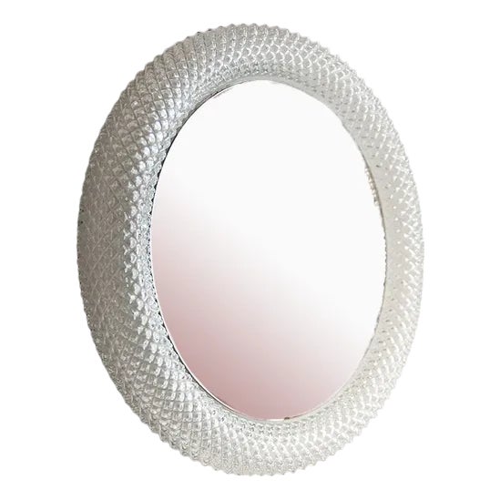 Wall Mirror with Lamp from Limburg, Germany, 1970s For Sale