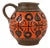 West German Orange Pottery Wekara Vase, 1960s For Sale