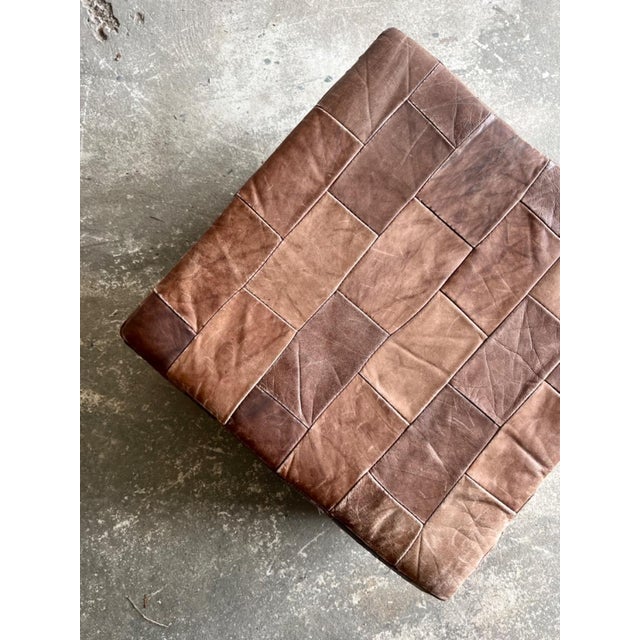 Condition: Good Style: Patchwork Material: Leather Height: 35 cm (13.78 inch) Width: 50 cm (19.69 inch) Depth: 50 cm...