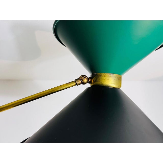 Brass Counterweight Ceiling Lamp by Pierre Guariche, 1950s For Sale - Image 9 of 17