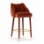 Red Figueroa Bar Stool in Crimson Red Velvet from Insidherland For Sale - Image 8 of 8