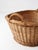 Antique Wicker Laundry Basket With Handles For Sale - Image 10 of 12