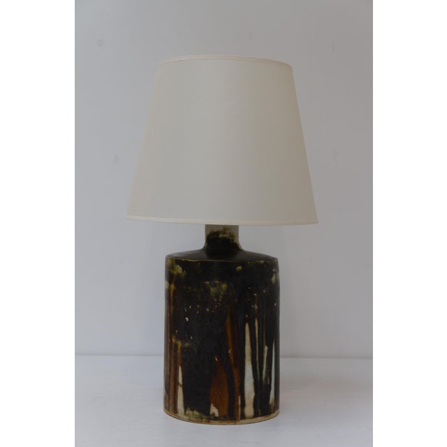 Mid-Century Modern Danish Stoneware Table Lamp, 1960s For Sale - Image 8 of 18