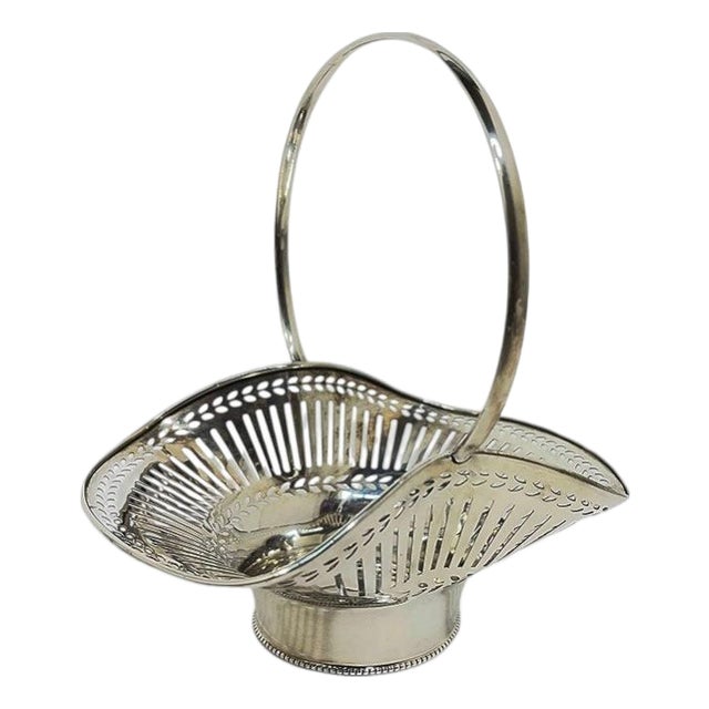 German Silver Basket by Lutz and Weiss For Sale
