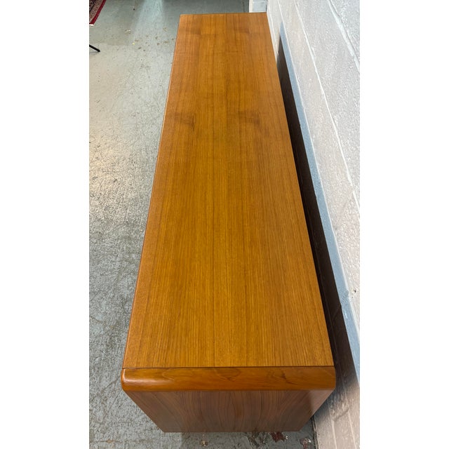 Mid 20th Century Danish Modern Teak Nine-Drawer Lowboy Dresser by Sun Cabinet Co LTD For Sale - Image 9 of 17