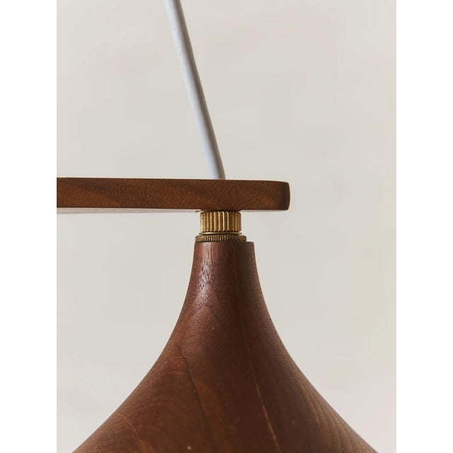 Burnt Umber Vintage Danish Modern Mobil Hanging Lamp For Sale - Image 8 of 12