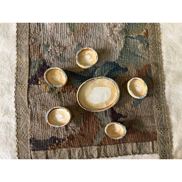 Antique Italian Grand Tour Plaster Intaglios - Set of 6 (Group #10) For Sale - Image 11 of 11