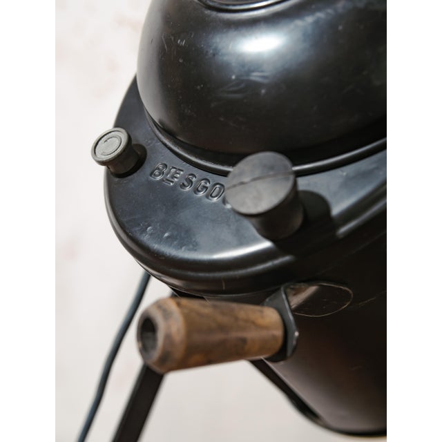 Vintage Industrial Theater Spotlight Floor Lamp from A.E. Cremer, 1950s For Sale - Image 10 of 18