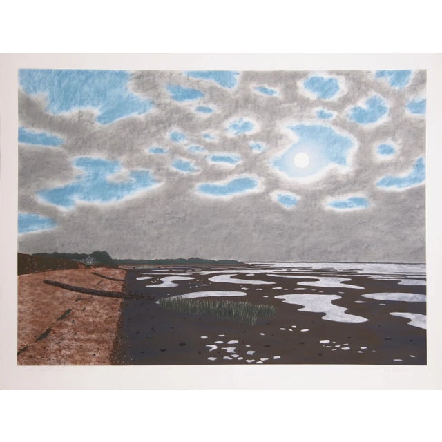 Bill Sullivan -Low Tide 18 Hand Colored Lithograph For Sale