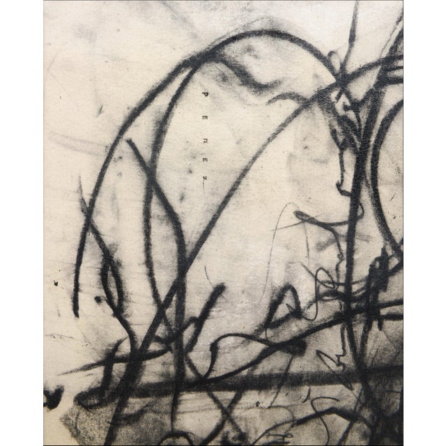 Monica Perez "Yes" Original Charcoal on Canvas 2023 For Sale In New York - Image 6 of 11