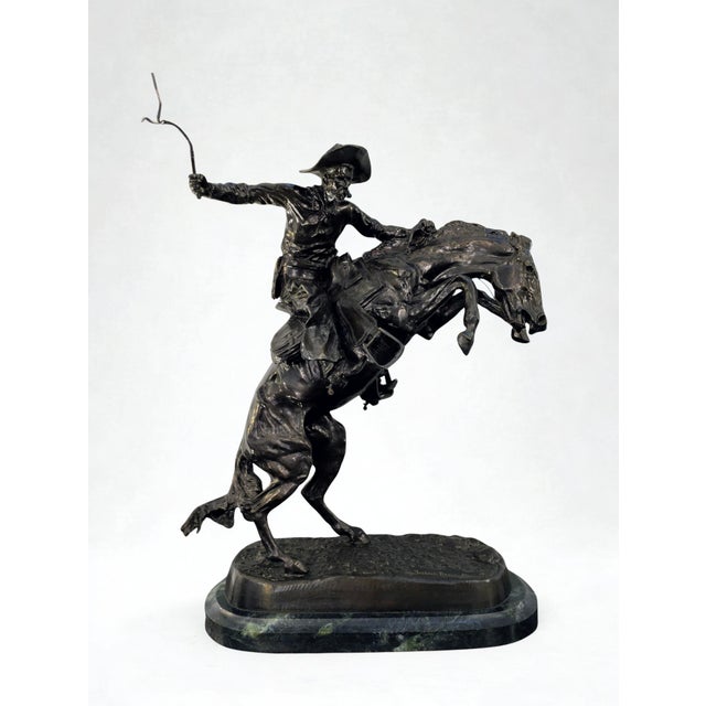 Traveling Man Treasures is selling this exquisite limited-edition (38/100) signed bronze sculpture titled, "Bronco Buster"...