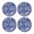 William Morris "Marigold" Blue and White Plates by Goodies - Set of 4 For Sale