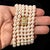 Akoya Pearl Diamond Double Stranded Necklace 14k Y Gold Certified For Sale - Image 4 of 9