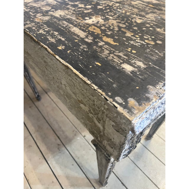 Wood Italian Carved Six Leg Console Table Direct From Tuscany For Sale - Image 7 of 12