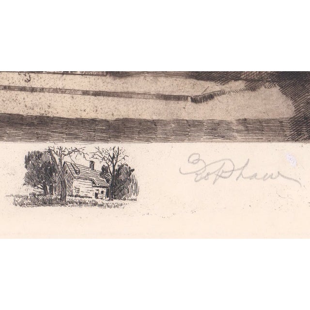 Traditional 1907 Robert Shaw Declaration House Philadelphia Etching For Sale - Image 3 of 5
