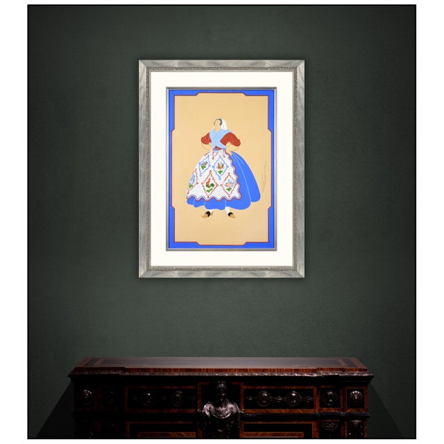 The artwork here, "Ciboulette Mere Freuse Original", is a wonderful depiction of a woman in a country dress that is...