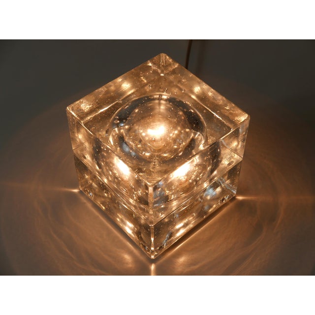 Hand Blown Cubic Table Lamps by Müller & Zimmer, 1970s, Set of 2 For Sale - Image 16 of 18