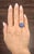 Modern 2.00 Ct Natural Sapphire & Diamond Ring, Size 7 For Sale - Image 3 of 9