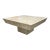 Travertine Reverse Bevel Coffee Table, Vintage For Sale