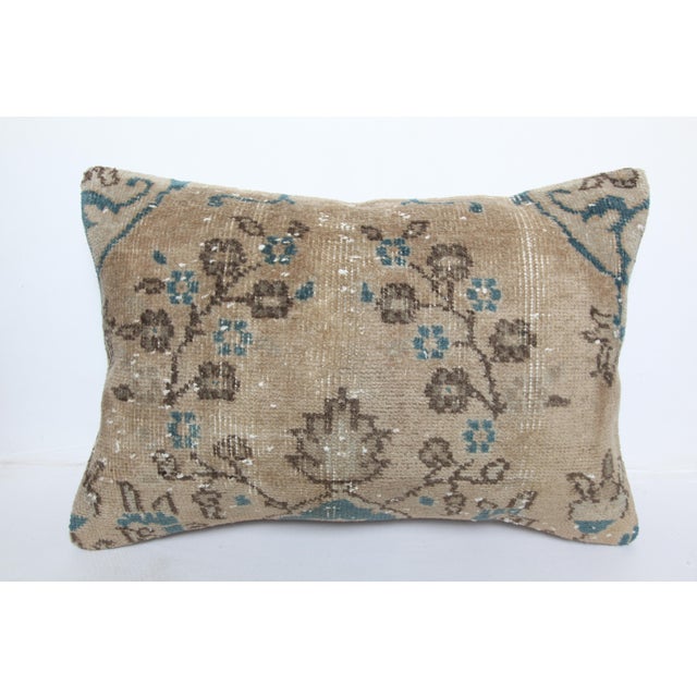 Here i am listing a 100% Handmade double knotted rug pillow cover, made from old vintage Turkish tribal carpet rug. This’s...