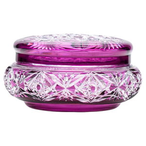 Baccarat Candy Jar in Violet Purple Crystal, 1940