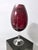 1960s Large Vintage Crimson Hand-Blown Glass Vase, 1960s For Sale - Image 5 of 10