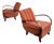 Czechoslovak Art Deco H-410 Armchairs by Jindrich Halabala for Up Závody, 1930s, Set of 2 For Sale