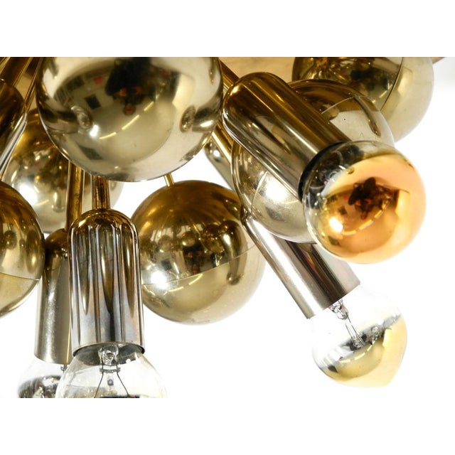 Large Space Age Sputnik Ceiling Lamp in Brass from Cosack Leuchten, 1970s For Sale - Image 15 of 18