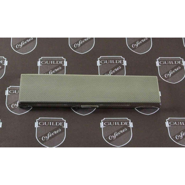 Charming Sterling Silver Purse Cigarette Box. For Sale - Image 11 of 16