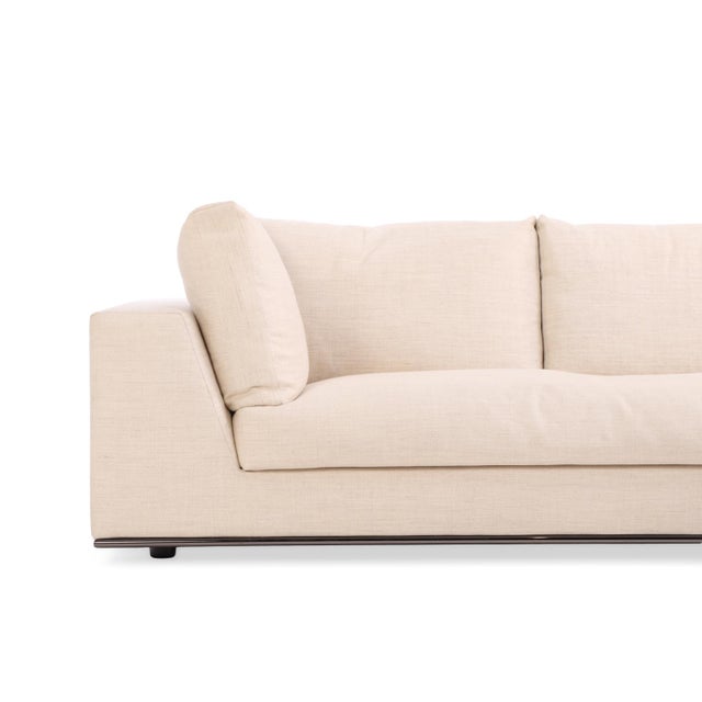 Contemporary Minotti Hamilton 3-Piece Sectional on Chrome Base For Sale - Image 3 of 13
