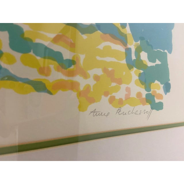 1990s 1990s Abstract Landscape Pastel Artist's Proof Print 70/150 by Anne Penchassoff, Framed For Sale - Image 5 of 7